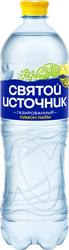 Изображение товара Вода питьевая СВЯТОЙ ИСТОЧНИК с ароматом лимона и лайма газированная, 1л