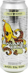 Пиво светлое PANZER BREWERY Банана Кракен пшен. непаст. нефильтр. неосв. алк.4,5% ж/б