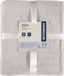 Изображение товара Плед HOMECLUB Basic 180х200см, бежевый