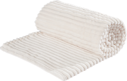 Плед HOMECLUB Light шиншилла 200x220см, цвет молочный