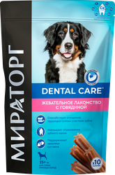 Лакомство для собак МИРАТОРГ Dental Care жевательное c говядиной, 170г
