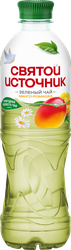 Изображение товара Напиток СВЯТОЙ ИСТОЧНИК Зеленый чай со вкусом Манго, ромашка, негазированный, 0.5л