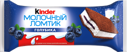 Пирожное бисквитное KINDER Молочный ломтик с молочно-ягодной начинкой 23,5%, без змж, 28г