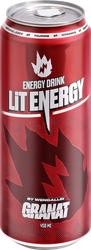 Напиток энергетический LIT ENERGY Granat, 0.45л