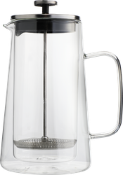 Изображение товара Френч-пресс HOPPS Twifold, стекло, нержавеющая сталь, 800мл, Арт. FTP-08