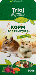 Корм для грызунов TRIOL Standard с овощами и шиповником, 500г