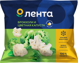 Смесь овощная ЛЕНТА Цветная капуста и брокколи