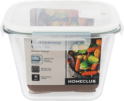 Изображение товара Контейнер HOMECLUB боросиликатное стекло, пластмасса, силикон, 1.95л, Арт. TDZFQK