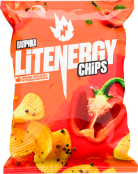 Чипсы картофельные LIT ENERGY Паприка, 120г