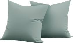 Изображение товара Набор наволочек HOMECLUB 70x70см, поплин, Арт. HCP/P7070/Зе, 2шт