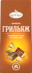 Изображение товара Конфеты Ф.КРУПСКОЙ Грильяж на основе арахиса с фундука, 146г