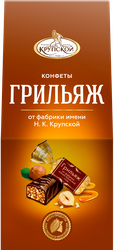 Изображение товара Конфеты Ф.КРУПСКОЙ Грильяж на основе арахиса с фундука, 146г
