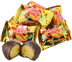 Изображение товара Конфеты КРЕМЛИНА из цукатов манго в шоколаде, весовые