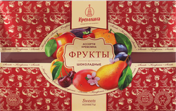 Изображение товара Конфеты КРЕМЛИНА из сухофруктов в шоколаде, в ассортименте, 500г