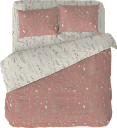 Комплект постельного белья 2-спальный HOMECLUB Fiori, поплин, Арт. HCР2/50корHCР2/70кор