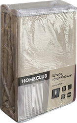 Штора НOMECLUB 200х300см, бежевая