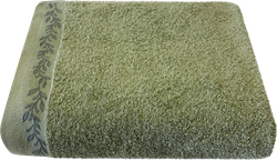 Полотенце махровое HOMECLUB Fiori 70х130см, зеленое, Арт. НСFi70130зел