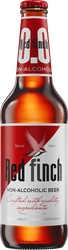 Изображение товара Пиво светлое безалкогольное RED FINCH пастеризованное 0,5%, 0.45л