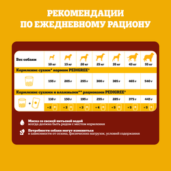 Корм сухой для взрослых собак PEDIGREE с говядиной, полнорационный, для мелких, 2000г