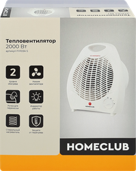 Изображение товара Тепловентилятор HOMECLUB 2000Вт, Арт. FH103A-S