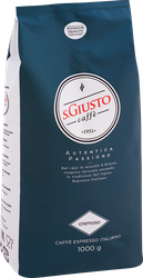 Кофе зерновой S.GIUSTO Cremoso натуральный жареный с кофеином, 1кг