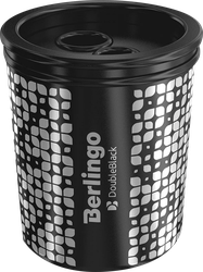 Изображение товара Точилка BERLINGO DoubleBlack пластиковая, 2 отверстия, контейнер, в ассортименте