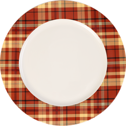 Изображение товара Тарелка обеденная HOMECLUB Plaid, 26,6см, фарфор, Арт. ED-p1