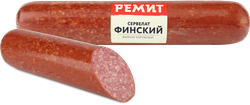 Колбаса копчено-вареная РЕМИТ Сервелат Финский, весовой