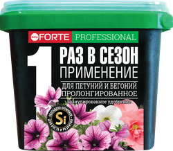 Изображение товара Удобрение для петуний и бегоний BONA FORTE с кремнием, 1л