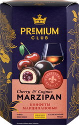Изображение товара Конфеты PREMIUM CLUB марципановые с вишневой начинкой и коньяком, 140г