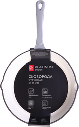 Сковорода PLATINUM CHOICE 25см, индукция, эмаль, чугун, Арт. GF-25