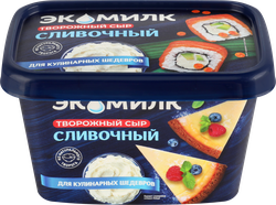 Сыр творожный ЭКОМИЛК 60%, без змж, 350г