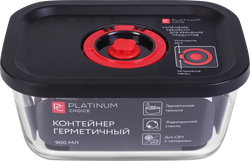 Контейнер PLATINUM CHOICE Smart Cook, герметичный, жаропрочное стекло, силикон, 900мл, Арт. CLC-2