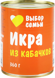 Изображение товара Икра из кабачков ВЫБОР СЕМЬИ, 360г