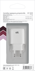 Сетевое зарядное устройство GAL PD 20Вт + QC3.0, Арт. UC-5229