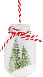 Изображение товара Украшение елочное PLATINUM CHOICE Новогодняя композиция в стекле, 6,8см, в ассортименте