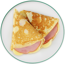 Изображение товара Омлет с ветчиной и сыром ЛЕНТА FRESH, 125г