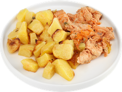 Шашлык куриный ЛЕНТА FRESH с запеченным картофелем, 280г