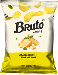 Изображение товара Чипсы картофельные BRUTO Итальянский пармезан, 120г