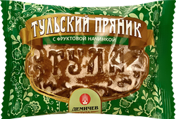 Изображение товара Пряник ДЕМИЧЕВ Тульский с фруктовой начинкой, 140г