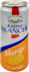 Напиток пивной KRONE BLANCHE BIERE Mango паст. алк.4,5% ж/б