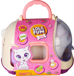 Изображение товара Набор игровой LOLAFUN Питомец в переноске, с аксессуарами, со звуковыми эффектами, Арт. DL1044