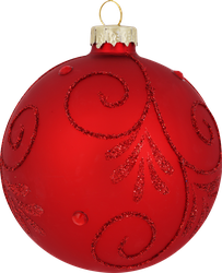 Изображение товара Шар елочный PLATINUM CHOICE с декором, стекло, 8см золотой