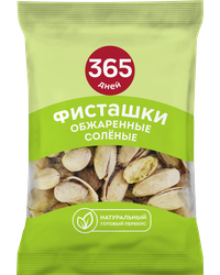 Изображение товара Фисташки 365 ДНЕЙ жареные соленые, 60г