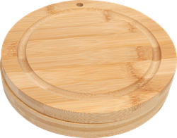 Изображение товара Набор для сыра HOMECLUB Dual 4 предмета: 2 доски + 2 ножа, бамбук, нержавеющая сталь, Арт. RLNY-2