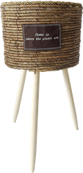 Изображение товара Кашпо плетеное для цветов GIARDINO CLUB р. L d=23/30см h=34,5см, Арт. LEN-2412001L