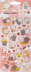 Наклейки гелевые MESHU Cute kittens, 10х23см