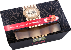 Блинчики МЯСНОЙ ДВОРИК ХЯЛЯЛЬ с вишней, 350г