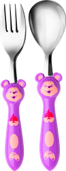Изображение товара Набор столовых приборов детский APOLLO Kiddy, ложка столовая и вилка, Арт. KDY-01