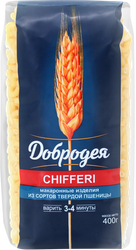 Изображение товара Макароны ДОБРОДЕЯ Chifferi группа А высший сорт, 400г